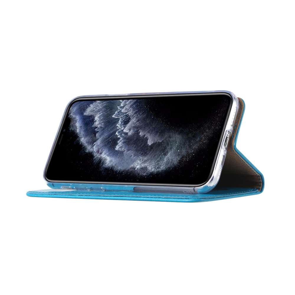 Apple iPhone 11 Pro Max Hoesje Turquoise met Pasjeshouder