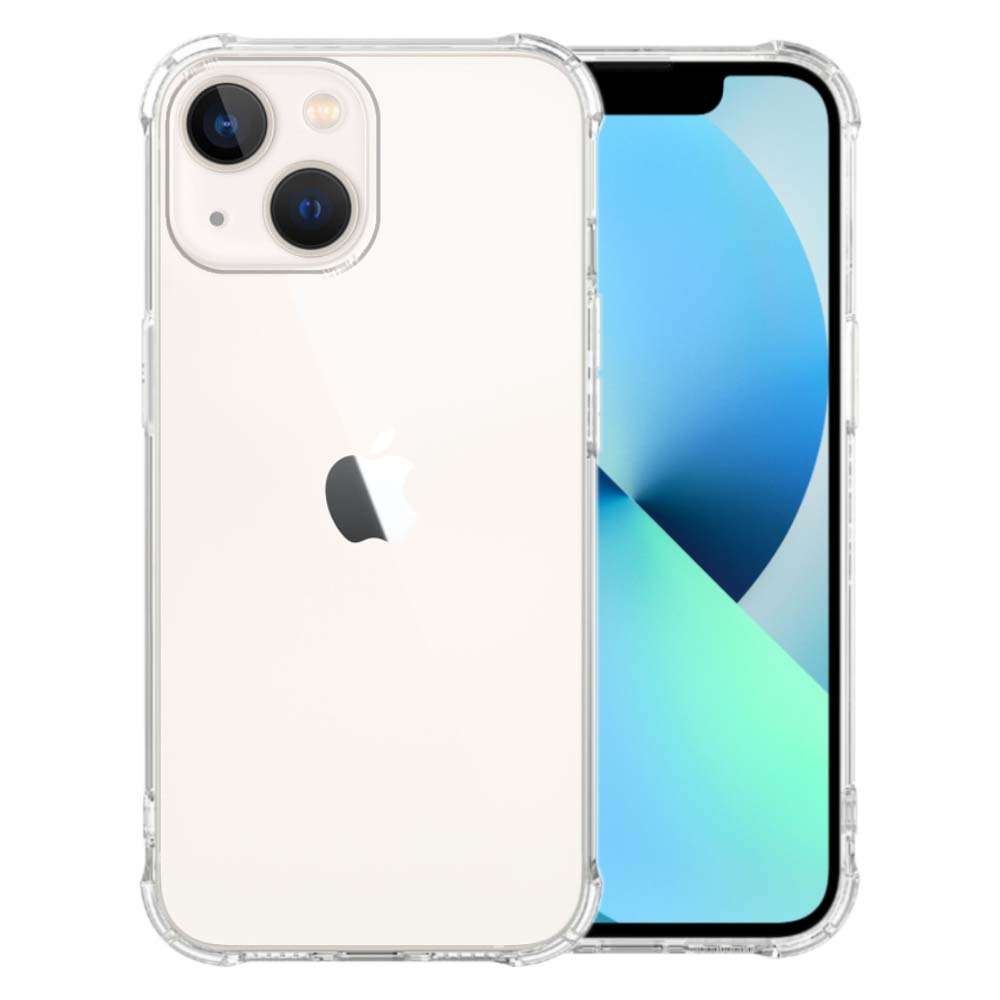 Apple iPhone 13 mini Anti-shock Back Cover Siliconen Transparant