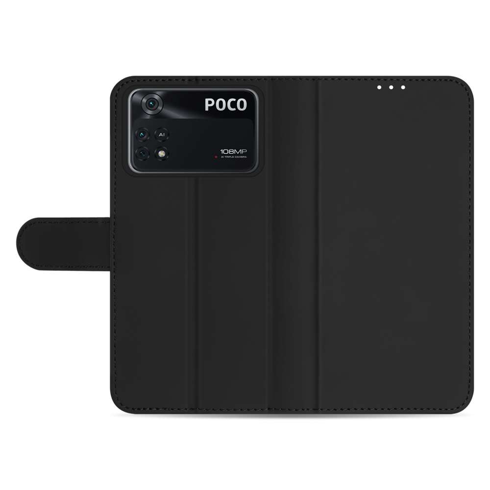 Book Case Hoesje voor de Xiaomi Poco X4 Pro 5G Zwart met Pasjeshouder