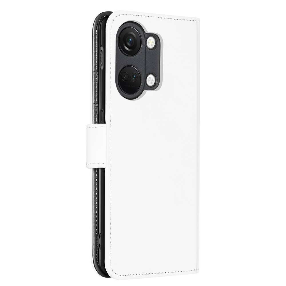 Book Case Telefoonhoesje voor de OnePlus Nord 3 Wit met Pasjeshouder
