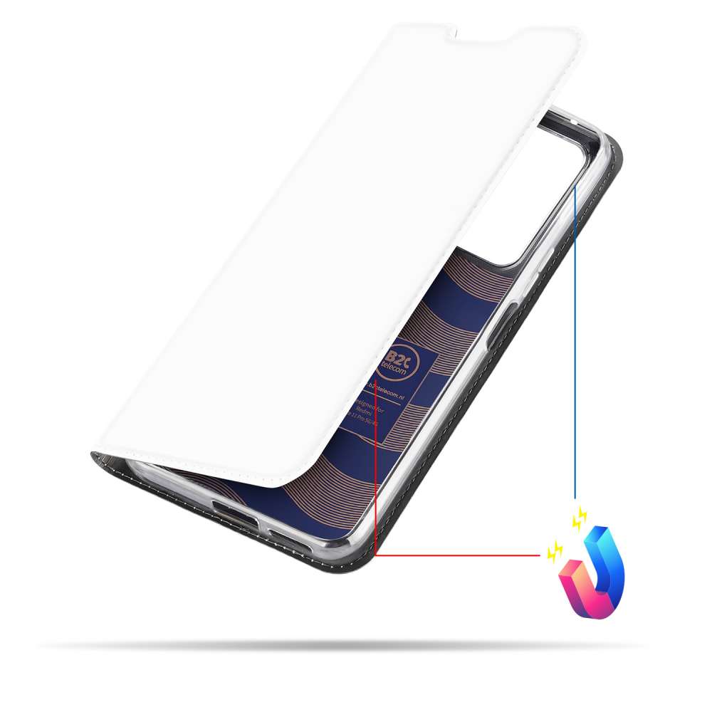 Telefoonhoesje Xiaomi Redmi Note 11 Pro Bookcase Wit met Pasjehouder
