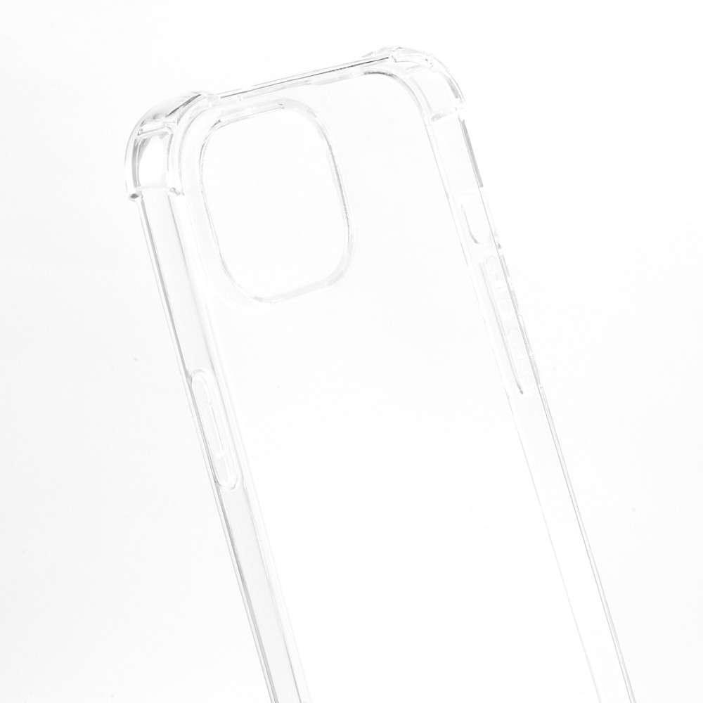 Anti-shock Back Cover voor de iPhone 15 Transparant met Koord