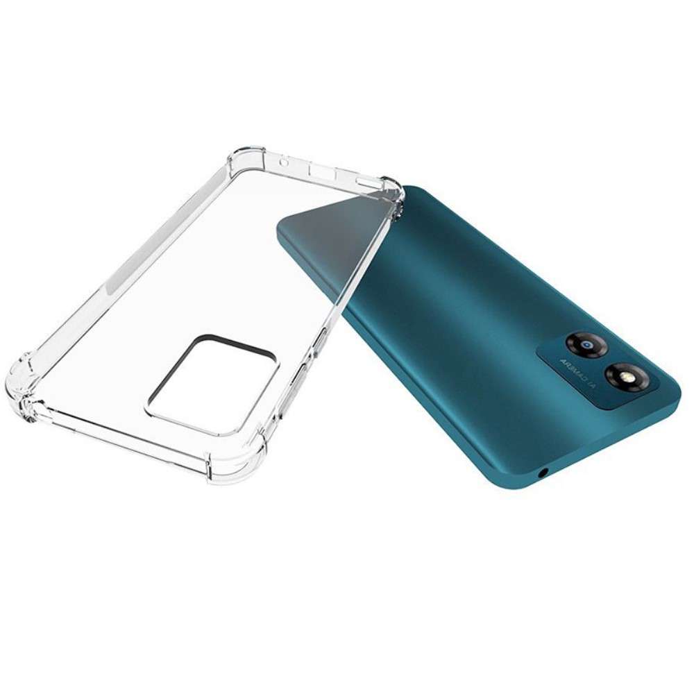 Anti-shock Back Cover voor de Motorola Moto E13 Transparant