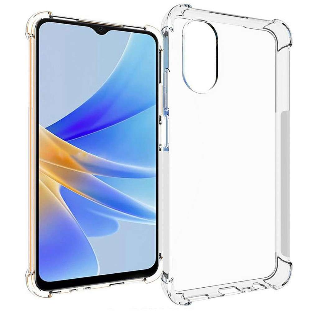 Anti-shock Back Cover voor de OPPO A17 Transparant