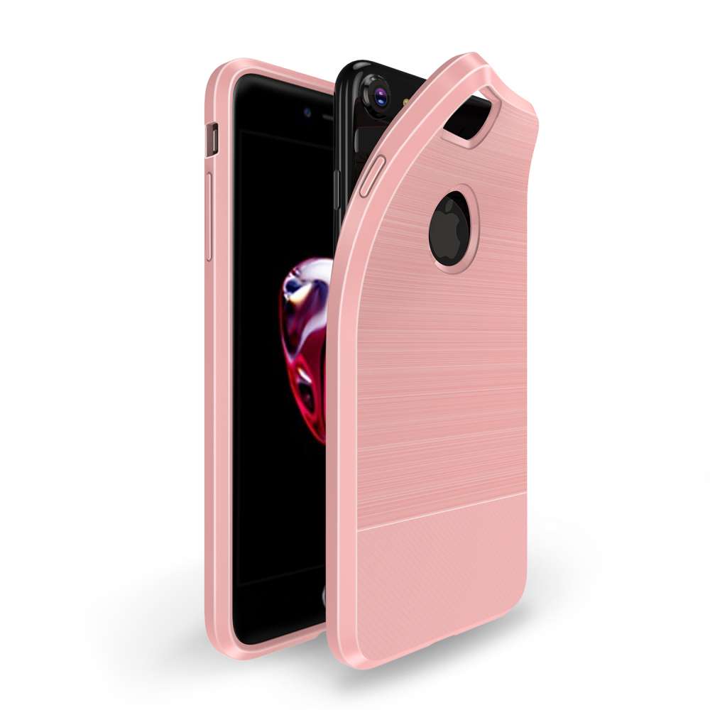 Apple iPhone 7 | 8 TPU Hoesje Geborsteld Rose