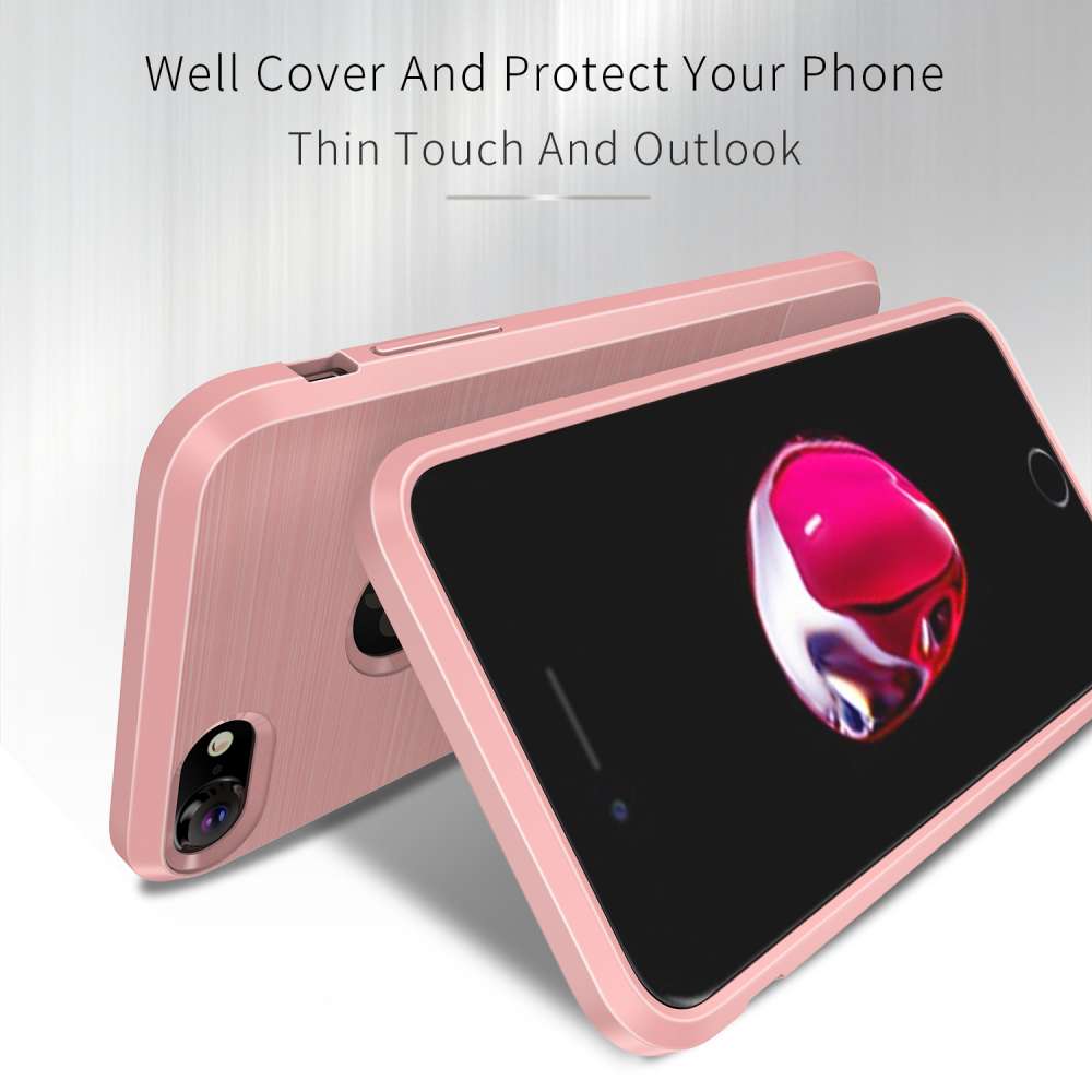 Apple iPhone 7 | 8 TPU Hoesje Geborsteld Rose