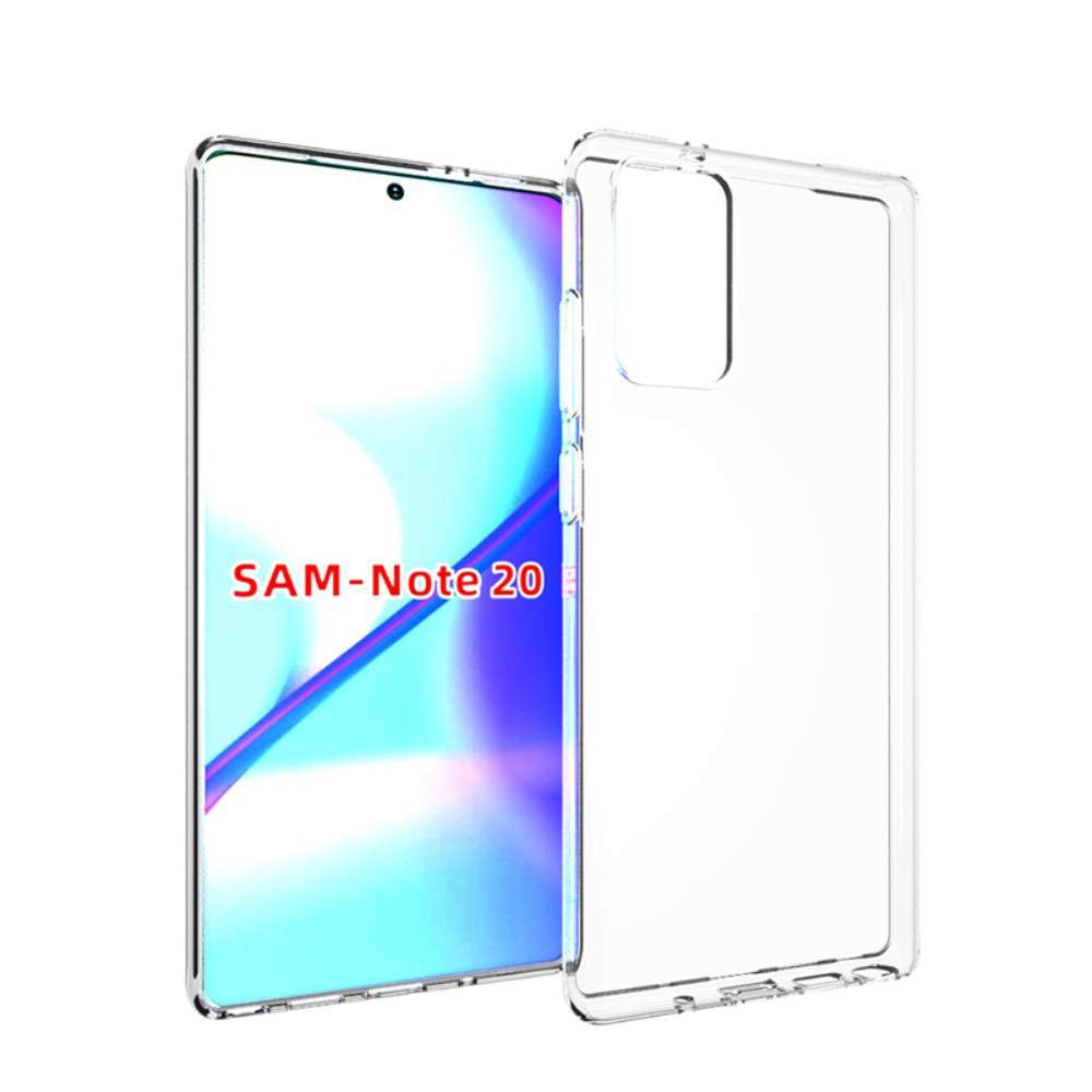 Backcase Samsung Note 20 TPU Siliconen Hoesje Doorzichtig