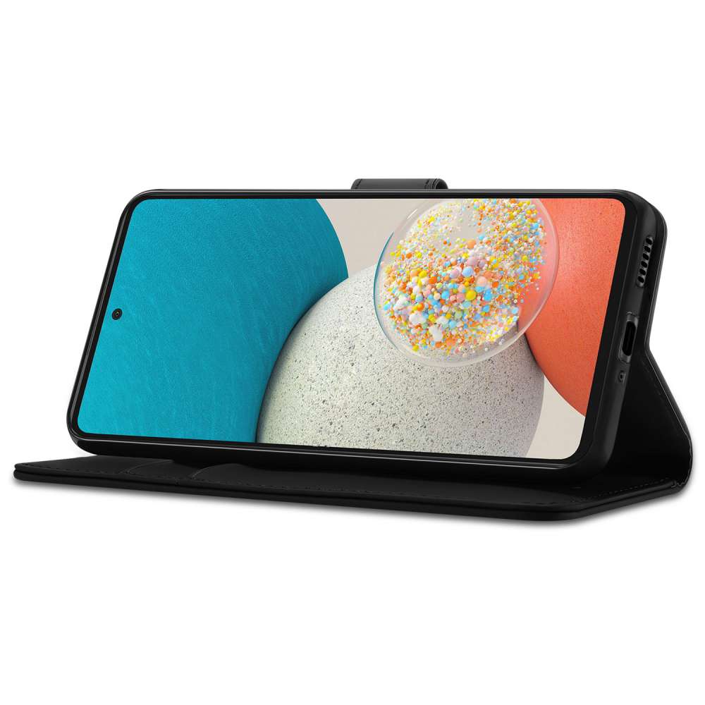 Book Case Galaxy A73 5G Hoesje Zwart met Pasjeshouder