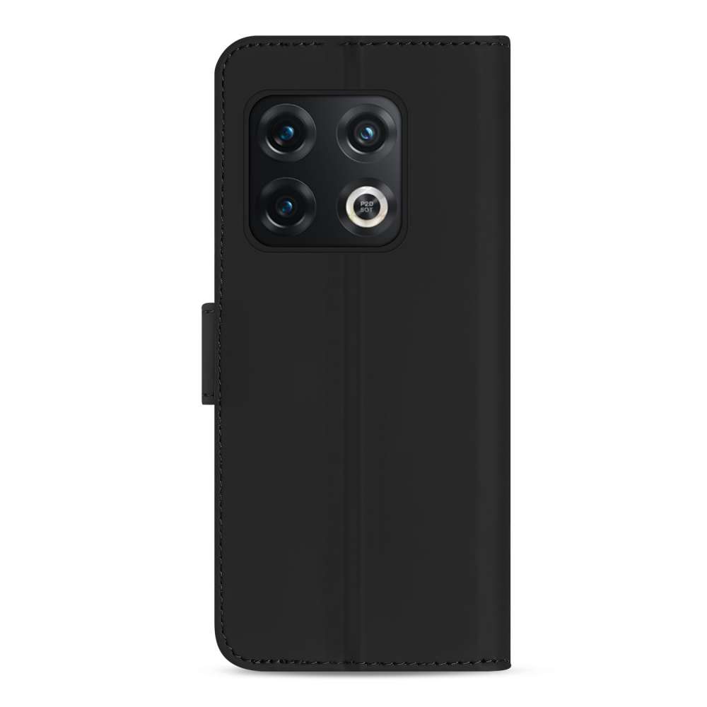 Book Case Hoesje voor de OnePlus 10 Pro Zwart met Pasjeshouder