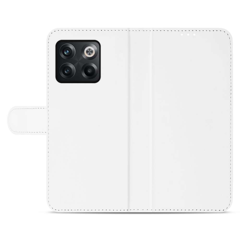 Book Case Hoesje voor de OnePlus 10T Wit met Pasjeshouder