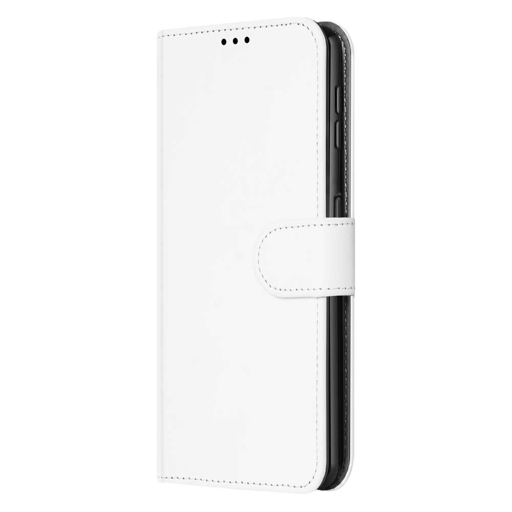 Book Case Telefoonhoesje voor de Galaxy Xcover 6 Pro Wit met Pasjeshouder