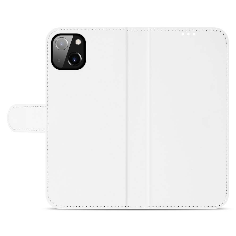 Book Case Telefoonhoesje voor de iPhone 14 Plus Wit met Pasjeshouder
