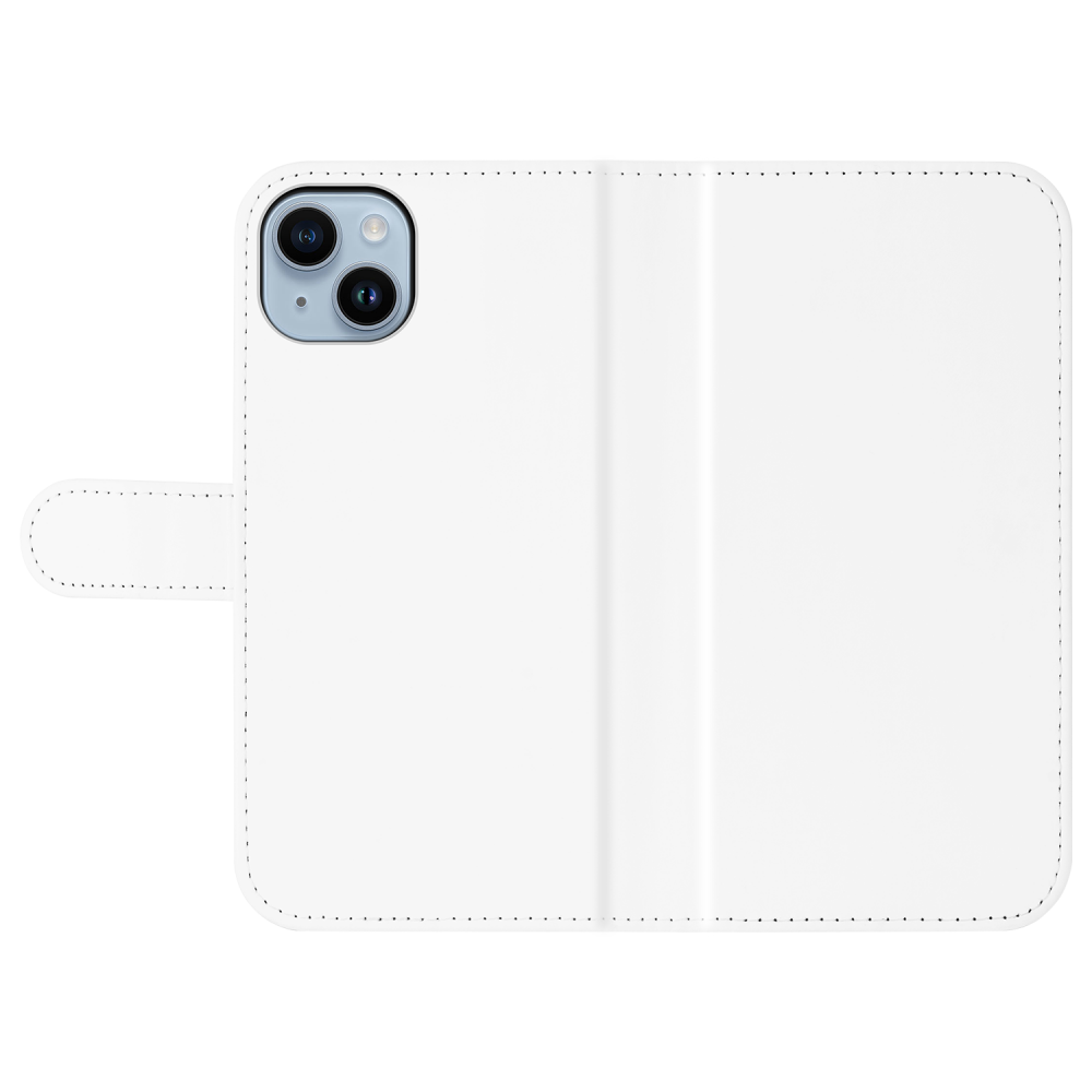 Book Case Telefoonhoesje voor de iPhone 15 Plus Wit met Pasjeshouder