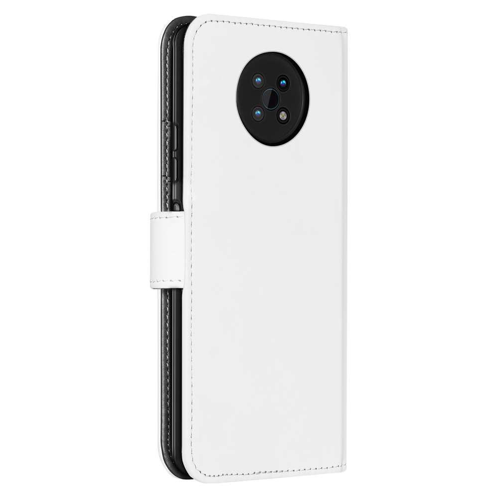 Book Case Telefoonhoesje voor de Nokia G50 Wit met Pasjeshouder