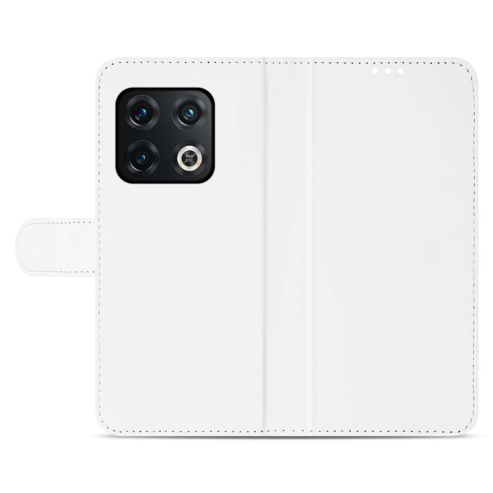 Book Case Telefoonhoesje voor de OnePlus 10 Pro Wit met Pasjeshouder