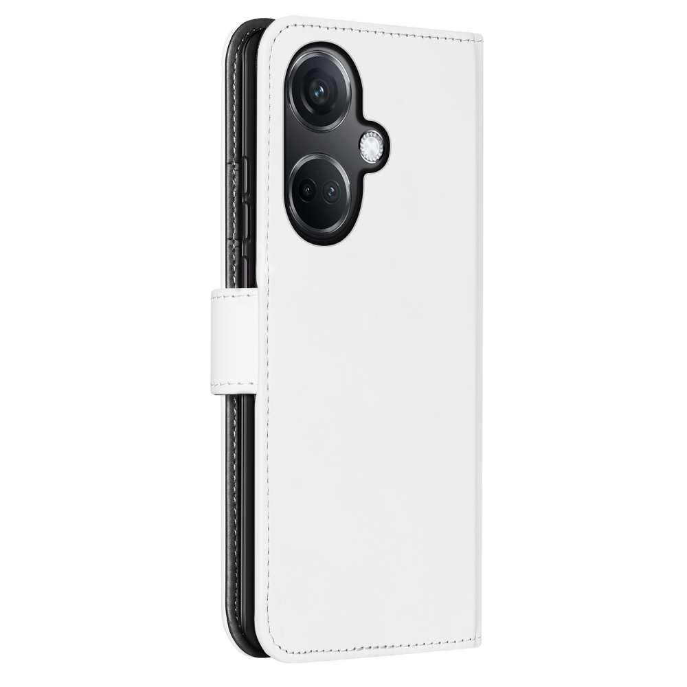 Book Case Telefoonhoesje voor de OnePlus Nord CE 3 Wit met Pasjeshouder