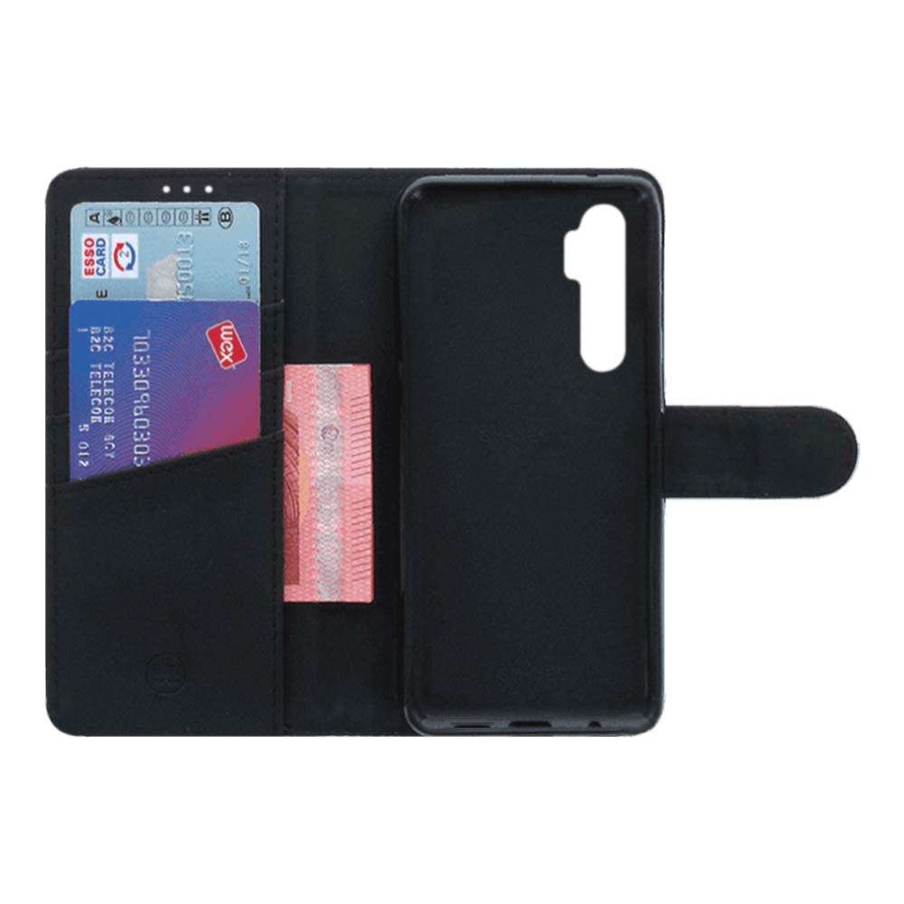 Book Case Telefoonhoesje voor de Xiaomi Mi Note 10 Lite Wit met Pasjeshouder