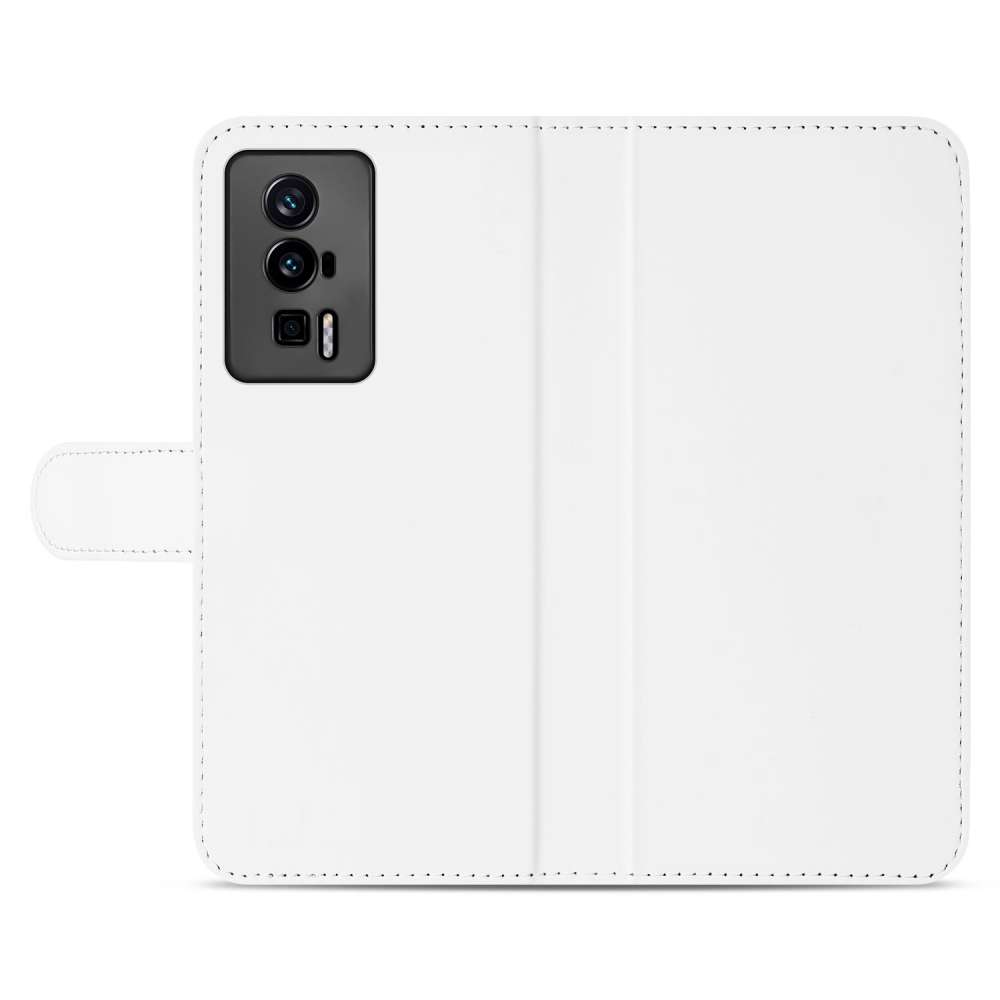 Book Case Telefoonhoesje voor de Xiaomi Poco F5 Pro Wit met Pasjeshouder