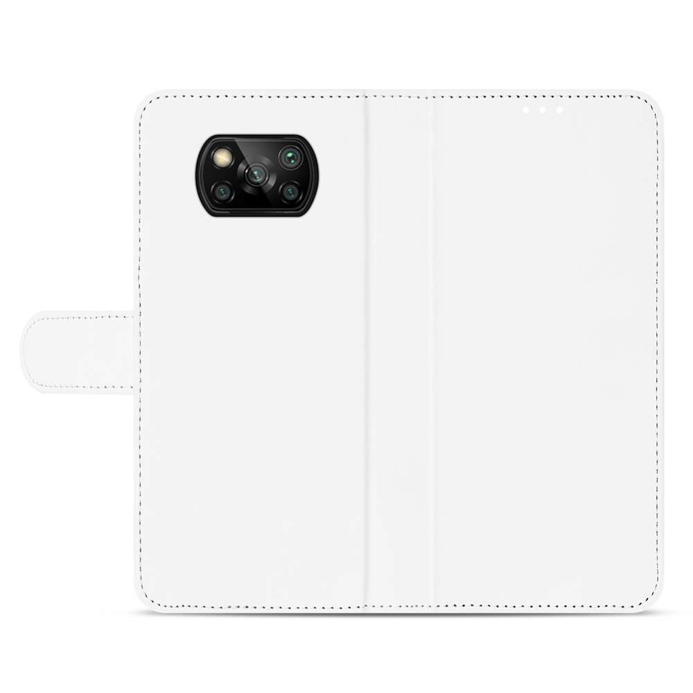 Book Case Xiaomi Poco X3 Pro | Poco X3 Hoesje Wit met Pasjeshouder
