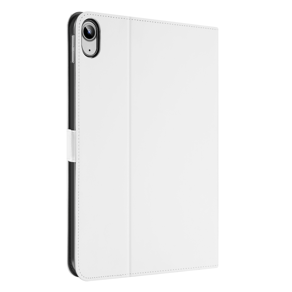 Book Cover Case voor de Apple iPad (2022) 10.9 Wit met Standaardfunctie