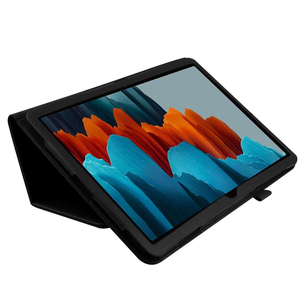 Book Cover Galaxy Tab S6 Hoes Zwart met Standaard
