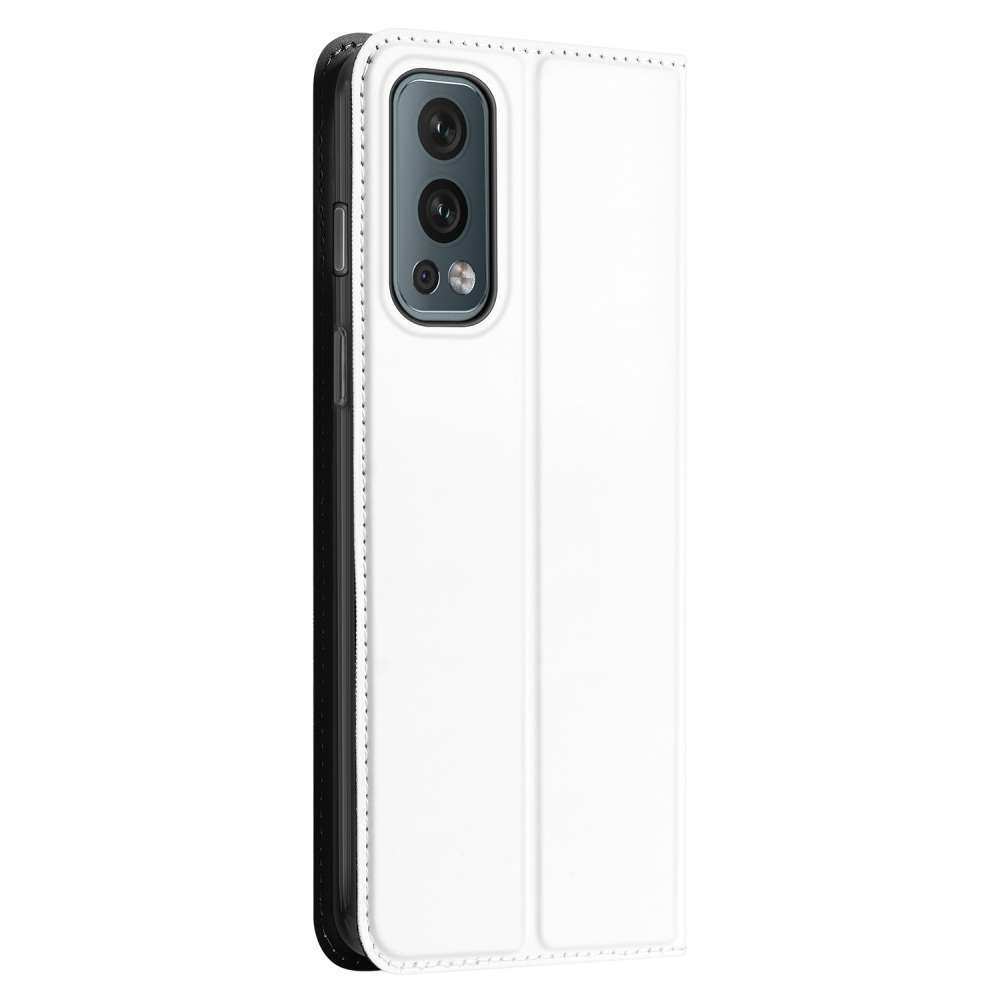 Book Cover OnePlus Nord 2 5G Hoesje Wit met Pasjehouder
