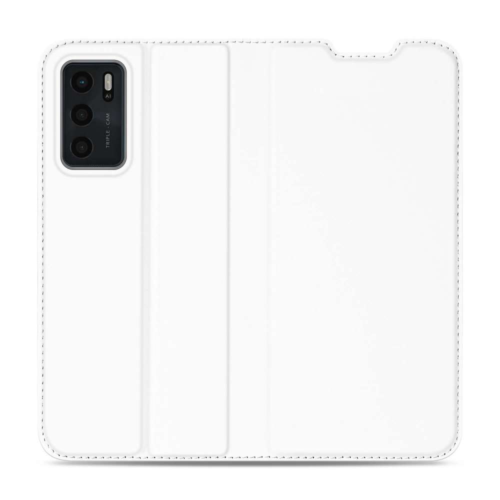 Book Cover OPPO A54s | A16 | A16s Hoesje Wit met Pashouder