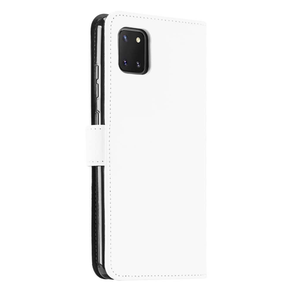 Bookcase Galaxy Note 10 Lite Hoesje Wit met Pasjeshouder