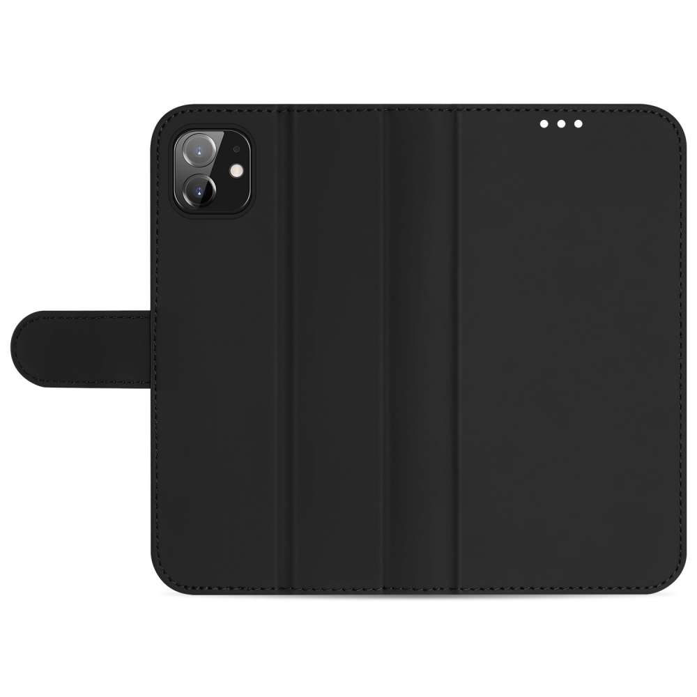 Bookcase iPhone 12 Mini Zwart met Pasjeshouder
