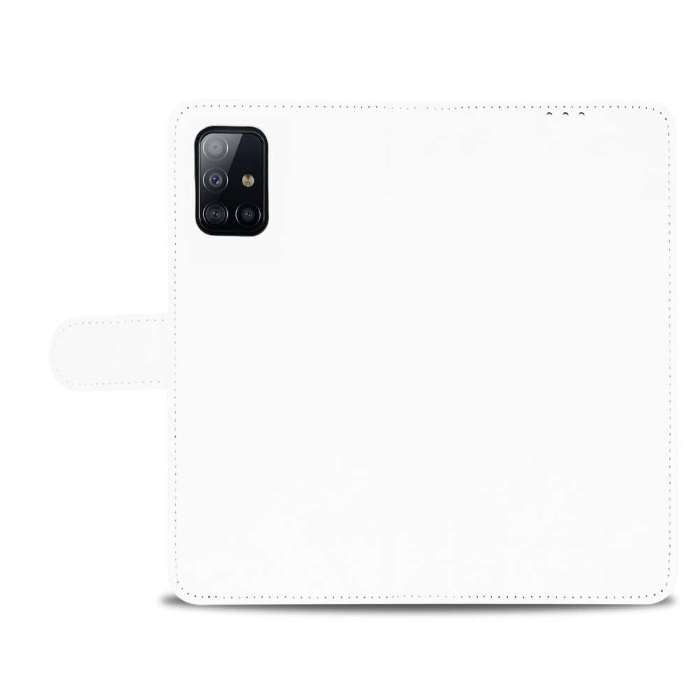 Bookcase Samsung Galaxy A71 Hoesje Wit met Pasjeshouder
