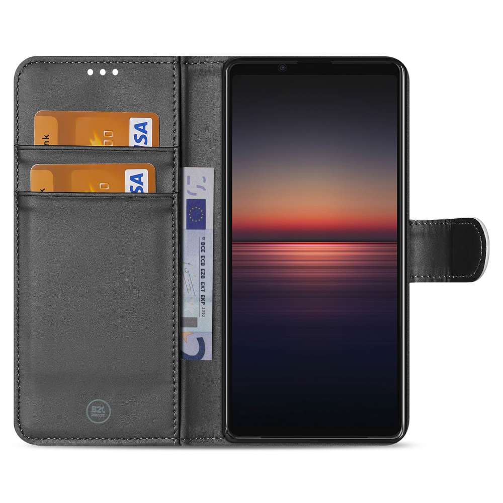 Hoesje Sony Xperia 1 II Wallet Case Wit met Pasjeshouder