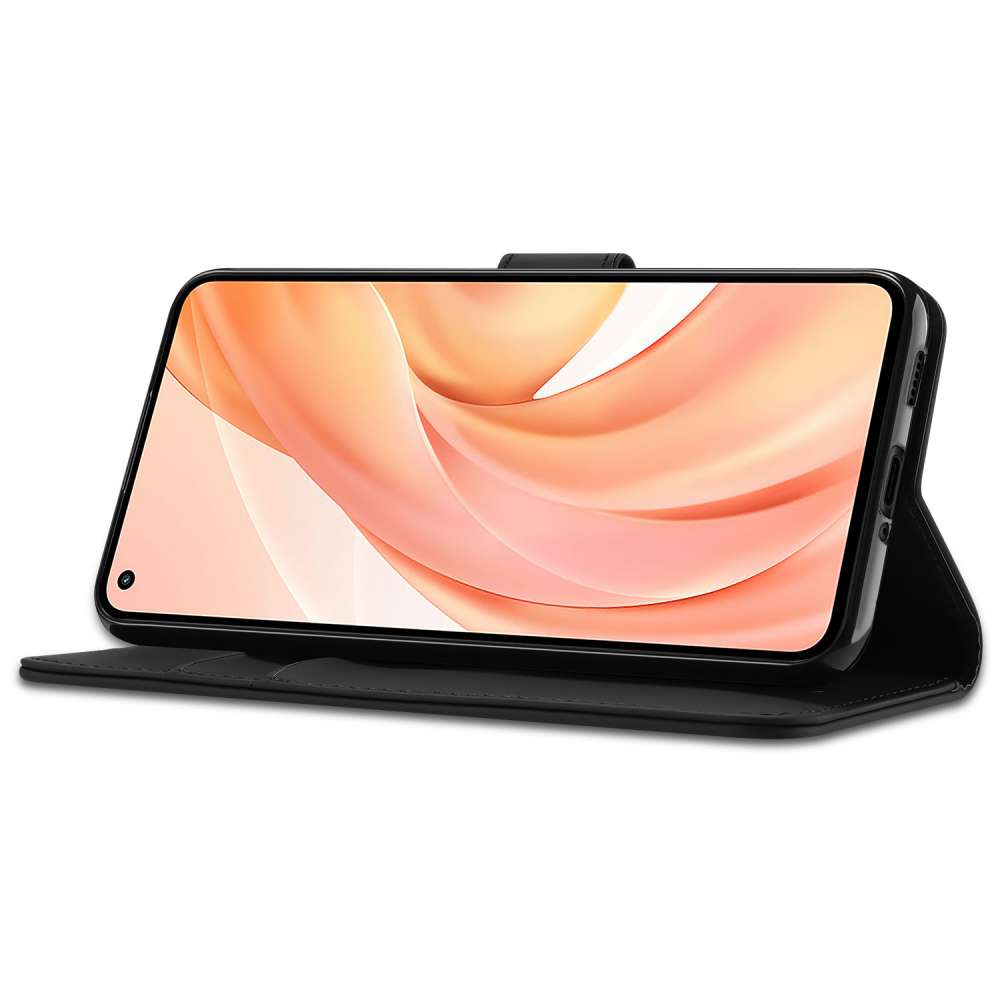 Hoesje Xiaomi Mi 11 Lite | Xiaomi 11 Lite 5G NE Book Case Zwart met Pasjeshouder