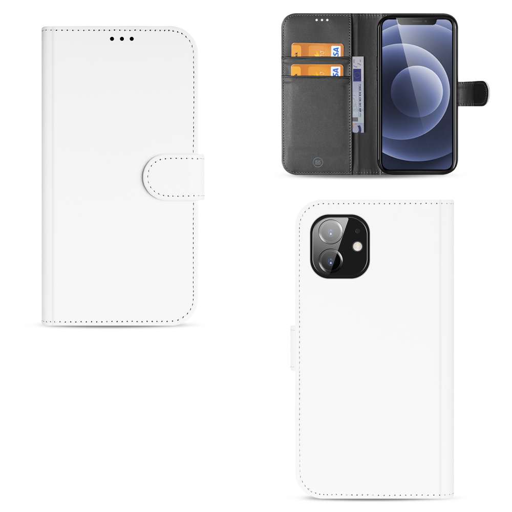 iPhone 12 Mini Walletcase Wit met Pasjeshouder