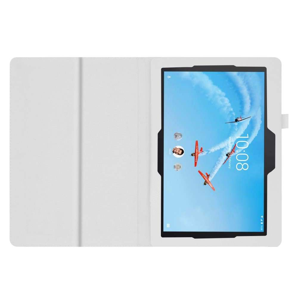 Lenovo Tab E10 Tablet Hoes Wit met Standaard