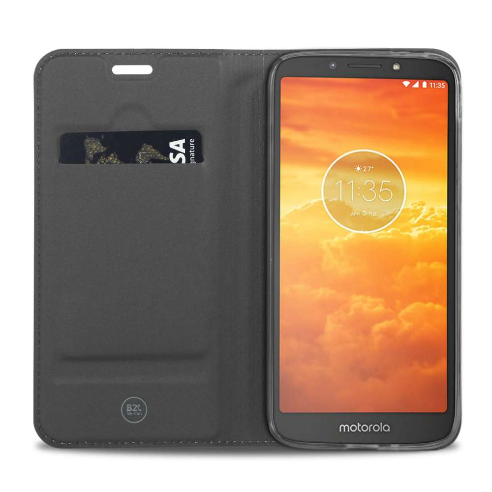 Motorola Moto E5 Play Hoesje Wit met Pashouder