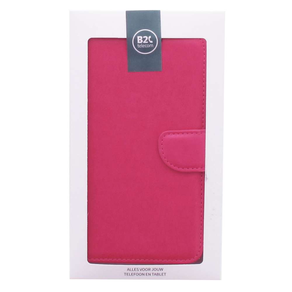 Motorola Moto E6 Play Hoesje Roze met Pasjeshouder