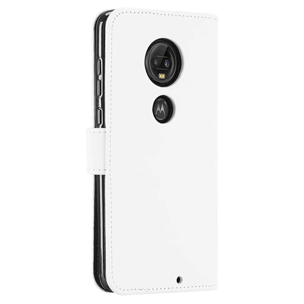 Motorola Moto G7 Plus Hoesje Wit met Pasjeshouder