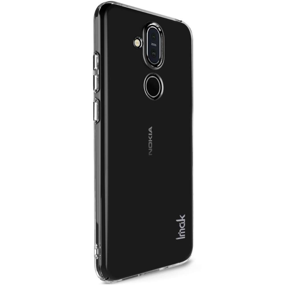 Nokia 8.1 Hardcase Hoesje Transparant + Screen Protector