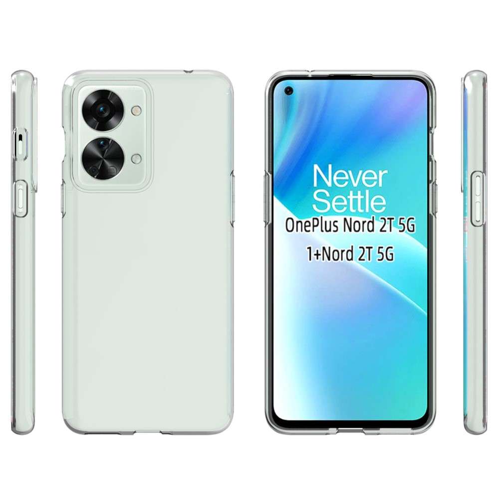OnePlus Nord 2T TPU Siliconen Hoesje Transparant