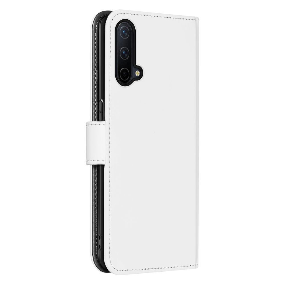 OnePlus Nord CE 5G Book Cover Wit met Pasjeshouder