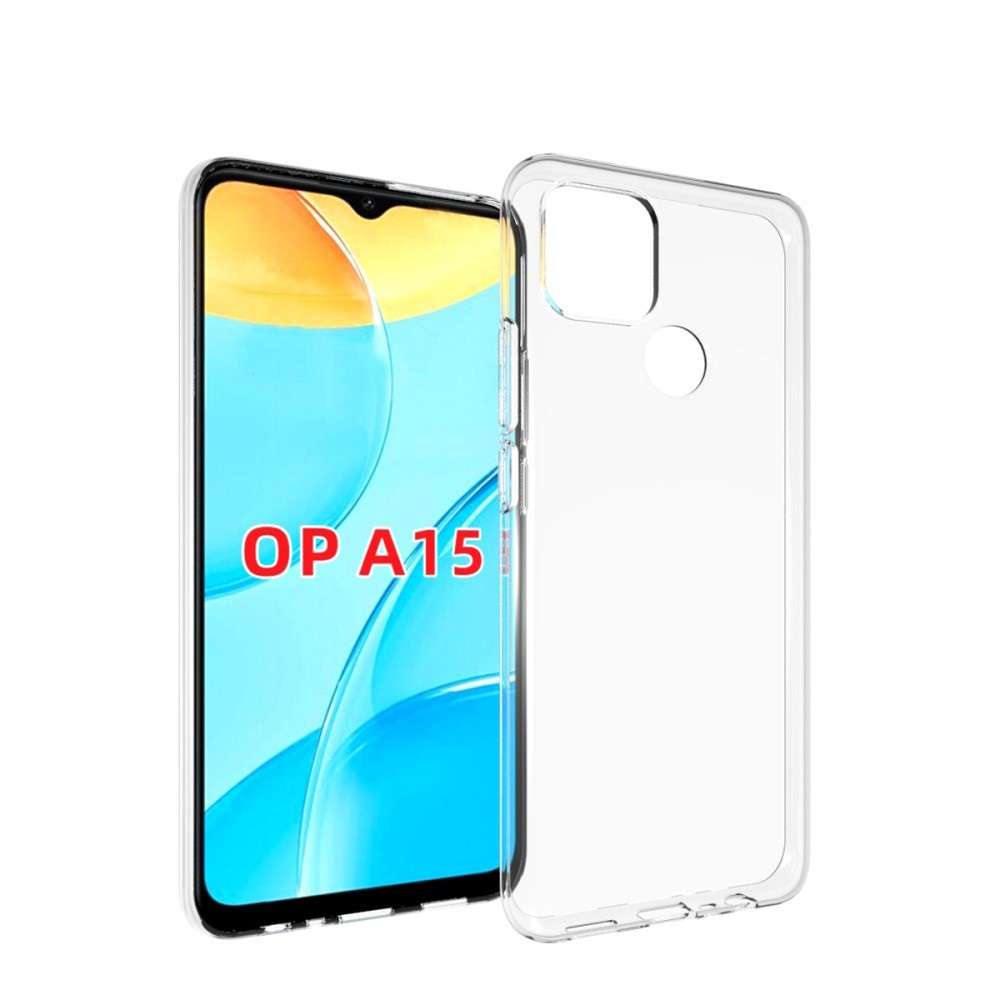 OPPO A15 TPU Siliconen Back Cover Transparant