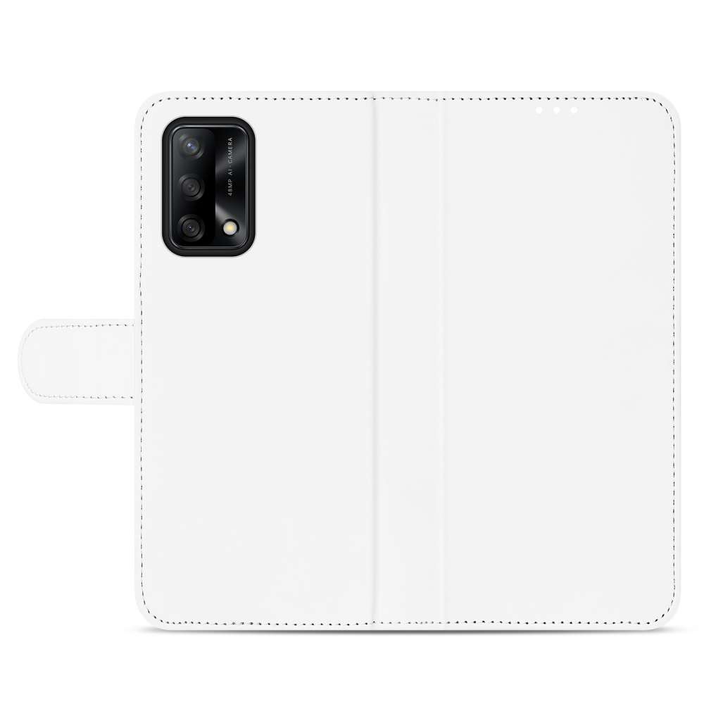 OPPO A74 4G Book Cover Wit met Pasjeshouder