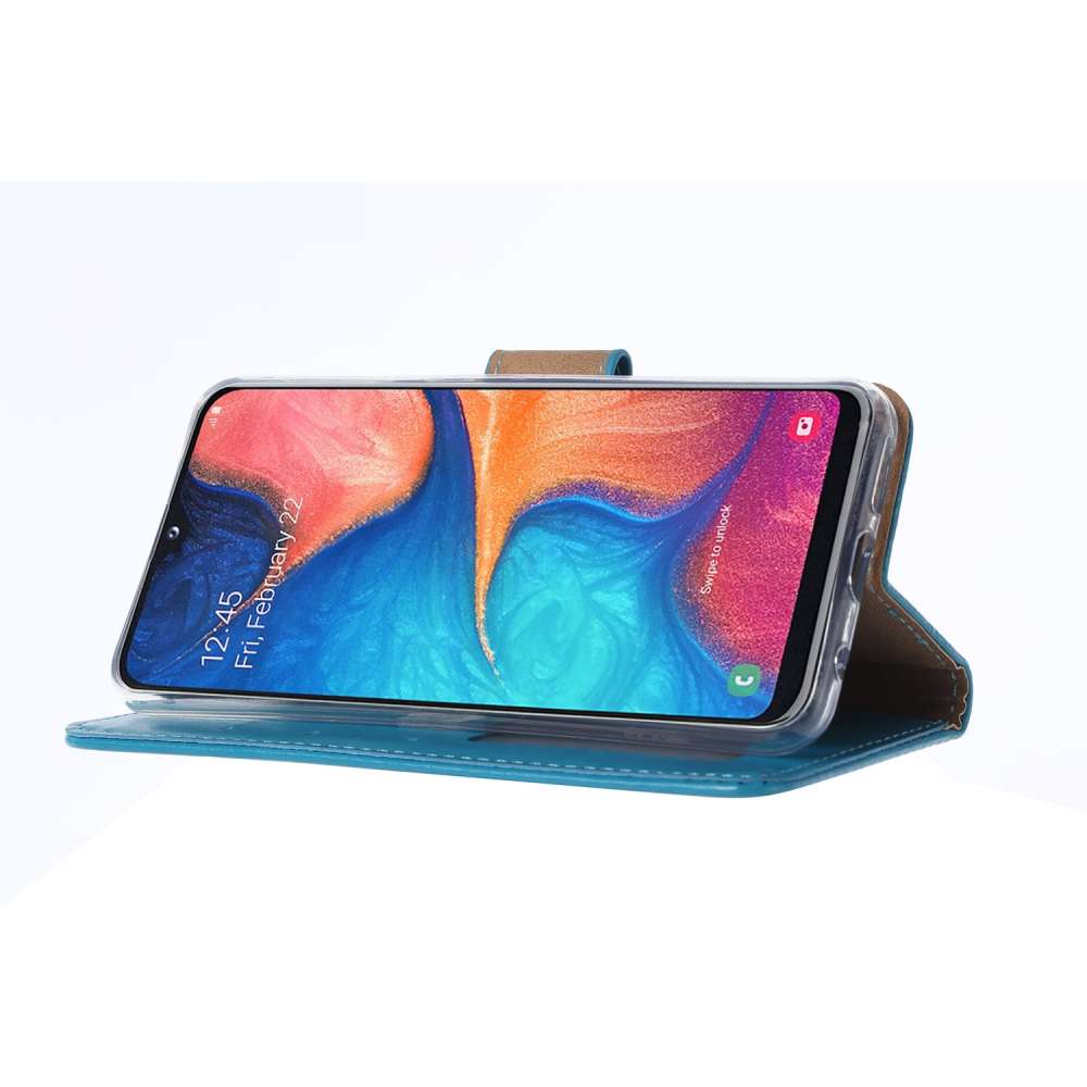 Samsung Galaxy A10e Hoesje Turquoise met Pasjeshouder
