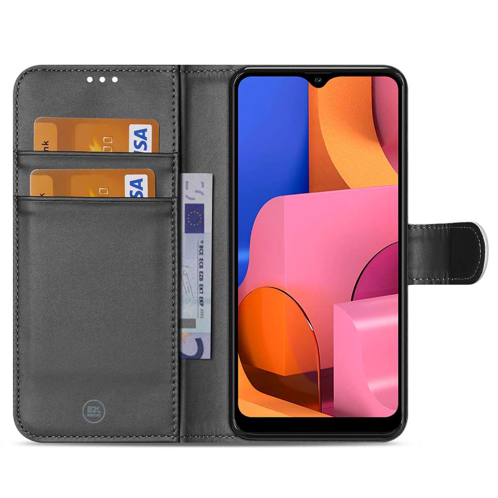 Samsung Galaxy A20s Bookcover Wit met Pasjeshouder