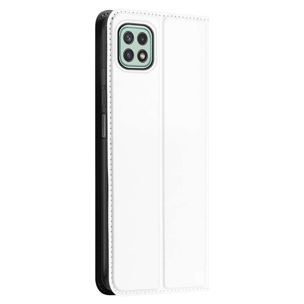 Samsung Galaxy A22 5G Stand Cover Hoesje Wit met Pashouder