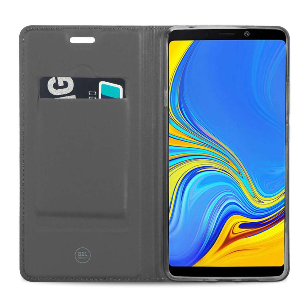 Samsung Galaxy A9 (2018) Hoesje Wit met Pashouder