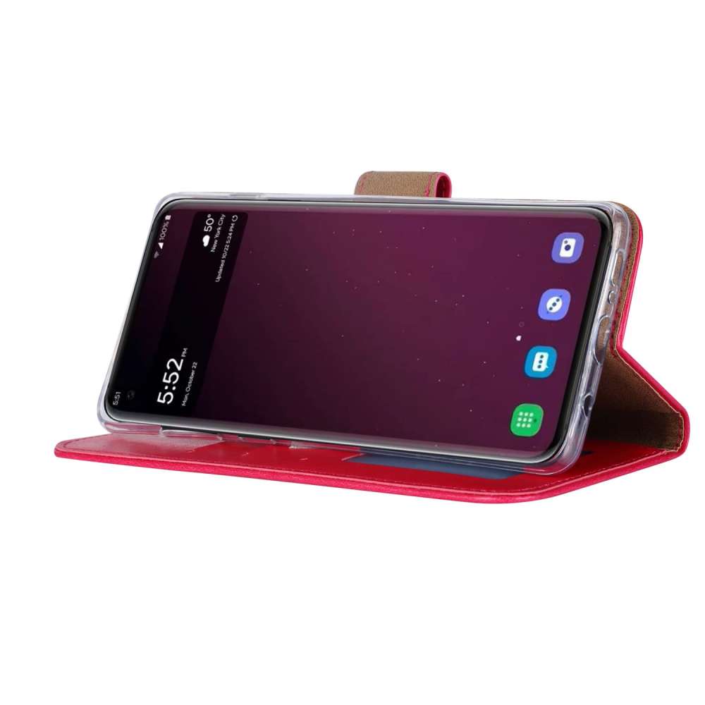 Samsung Galaxy S10 Hoesje Roze met Pasjeshouder