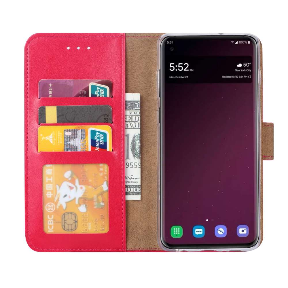 Samsung Galaxy S10e Hoesje Roze met Pasjeshouder