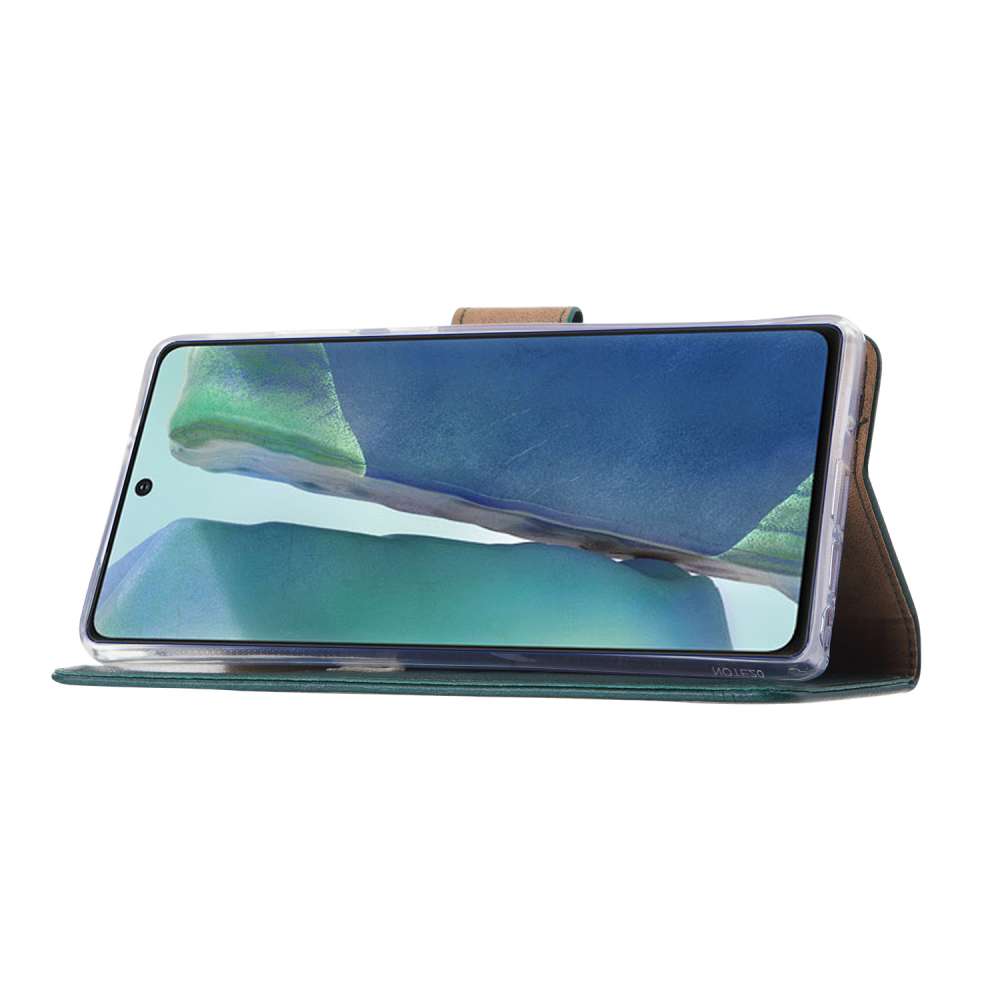 Samsung Galaxy S20 Ultra Bookcase Hoesje Groen met Standaard