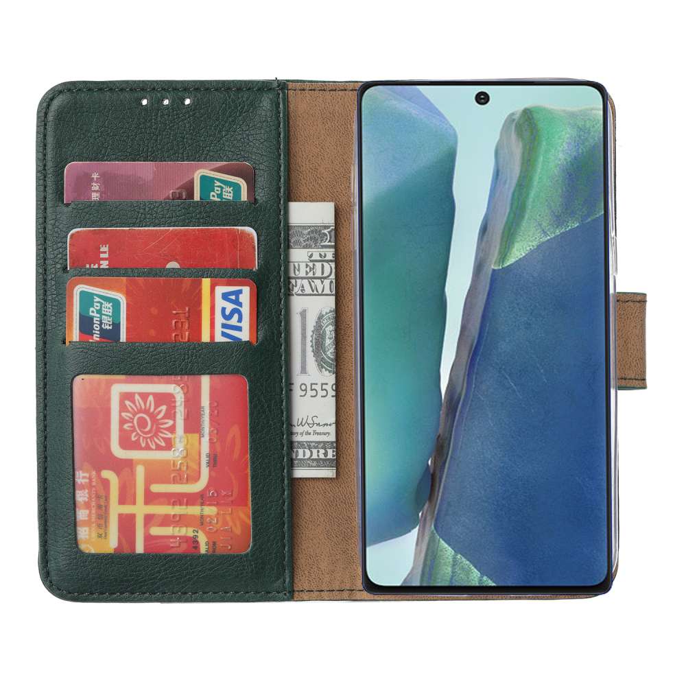 Samsung Galaxy S20 Ultra Bookcase Hoesje Groen met Standaard